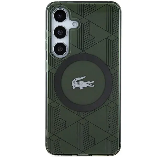 Etui Lacoste LCHMS24SUBSB Hardcase IML Blend Monogram MagSafe do Samsung Galaxy S24 Khaki