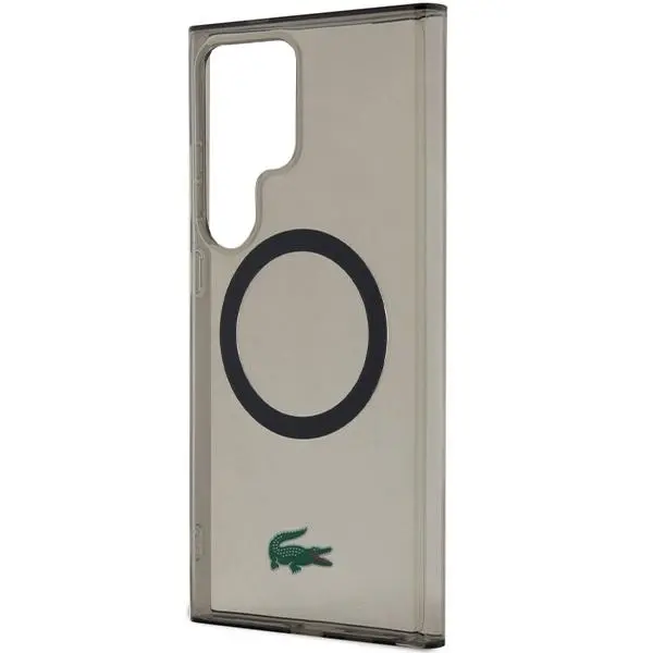 Etui Lacoste LCHMS24LULOK Hardcase Transparent MagSafe do Samsung Galaxy S24 Ultra Czarny