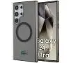 Etui Lacoste LCHMS24LULOK Hardcase Transparent MagSafe do Samsung Galaxy S24 Ultra Czarny