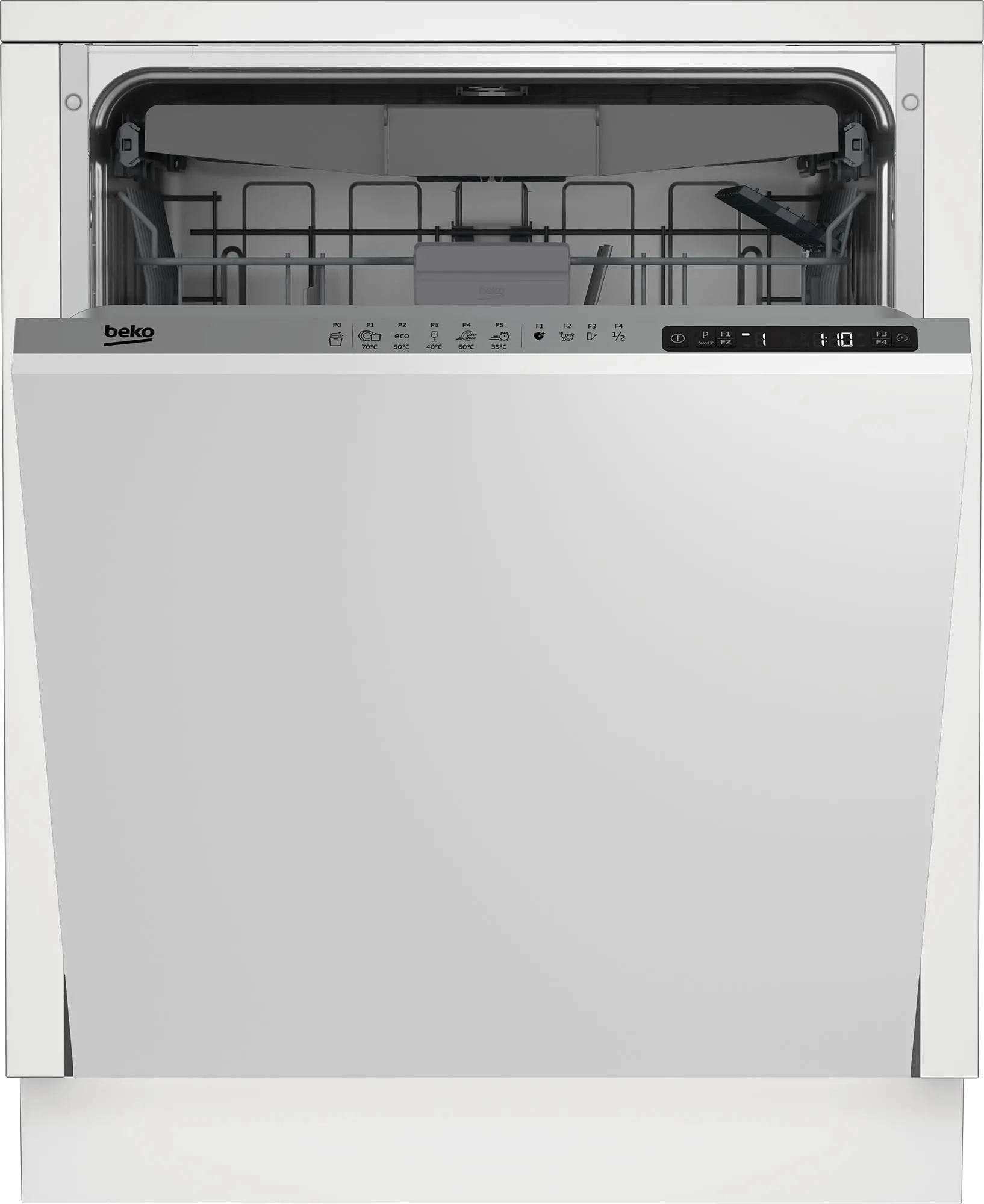 Beko b300 BDIN25323 59,8cm Automatyczne otwieranie drzwi Szuflada na sztućce