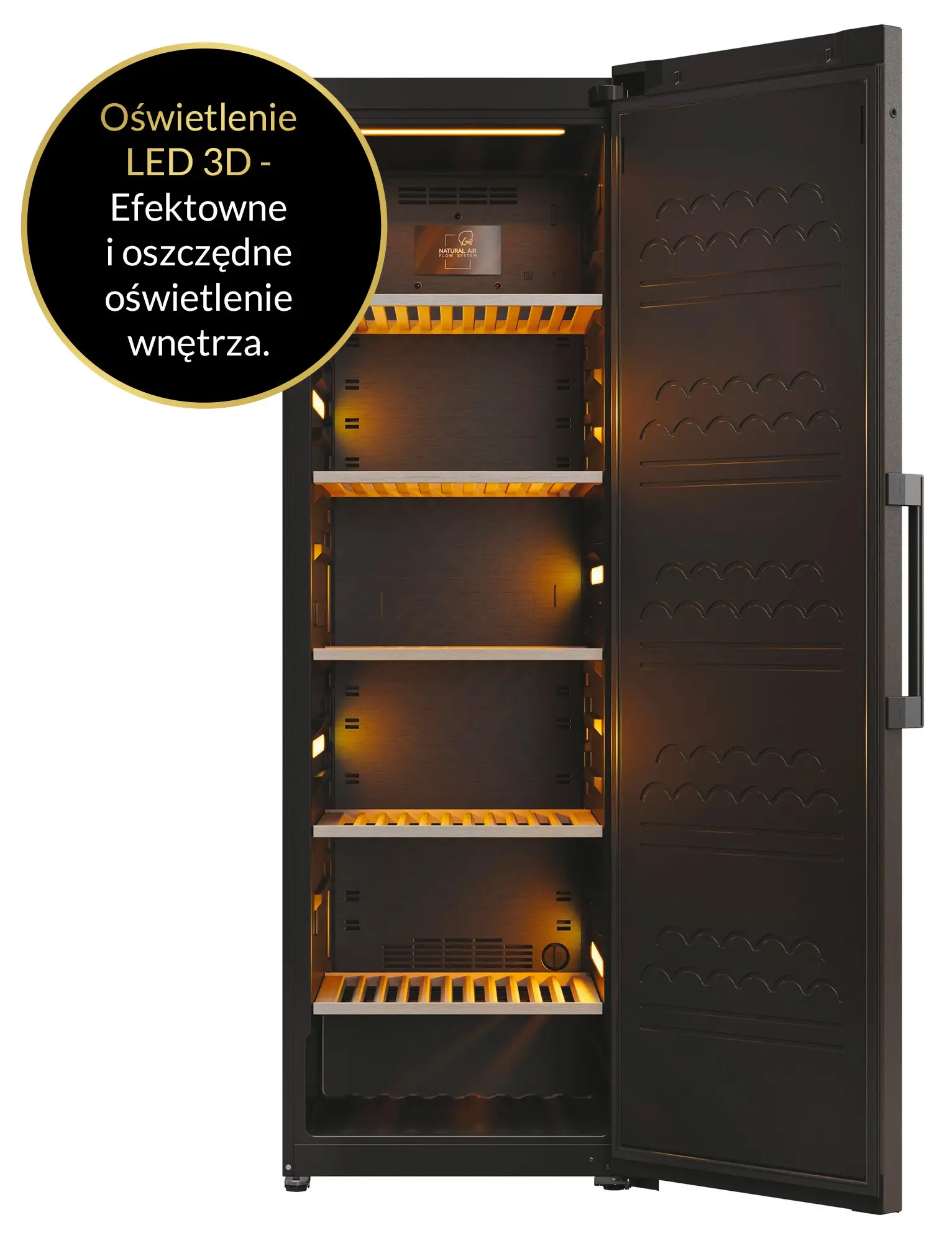 Chłodziarka do wina Haier Wine Bank Series 7 HWS247FDU1 247 miejsc na butelki