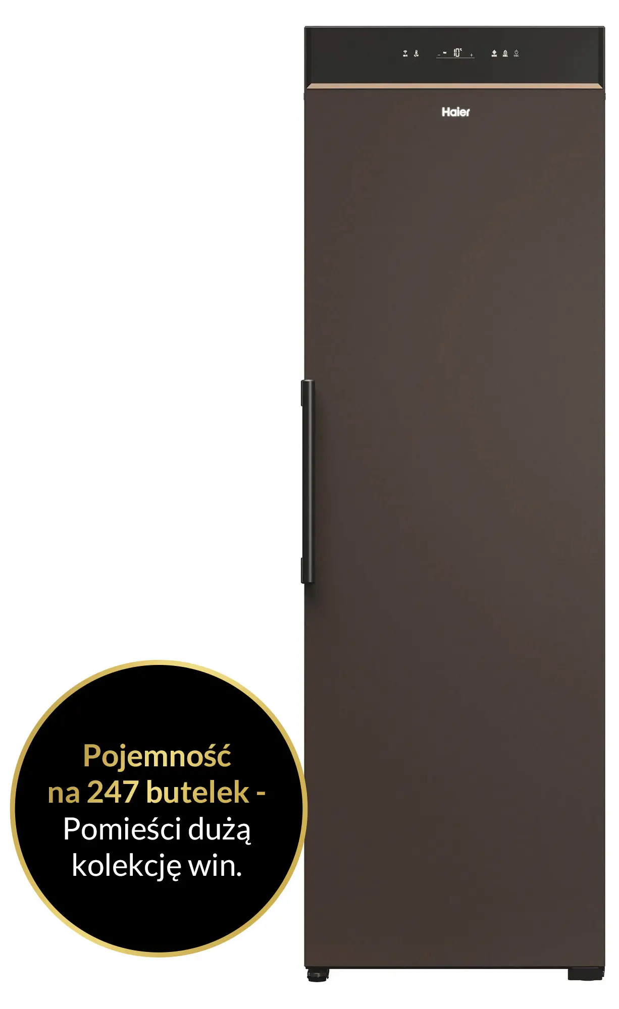 Chłodziarka do wina Haier Wine Bank Series 7 HWS247FDU1 247 miejsc na butelki