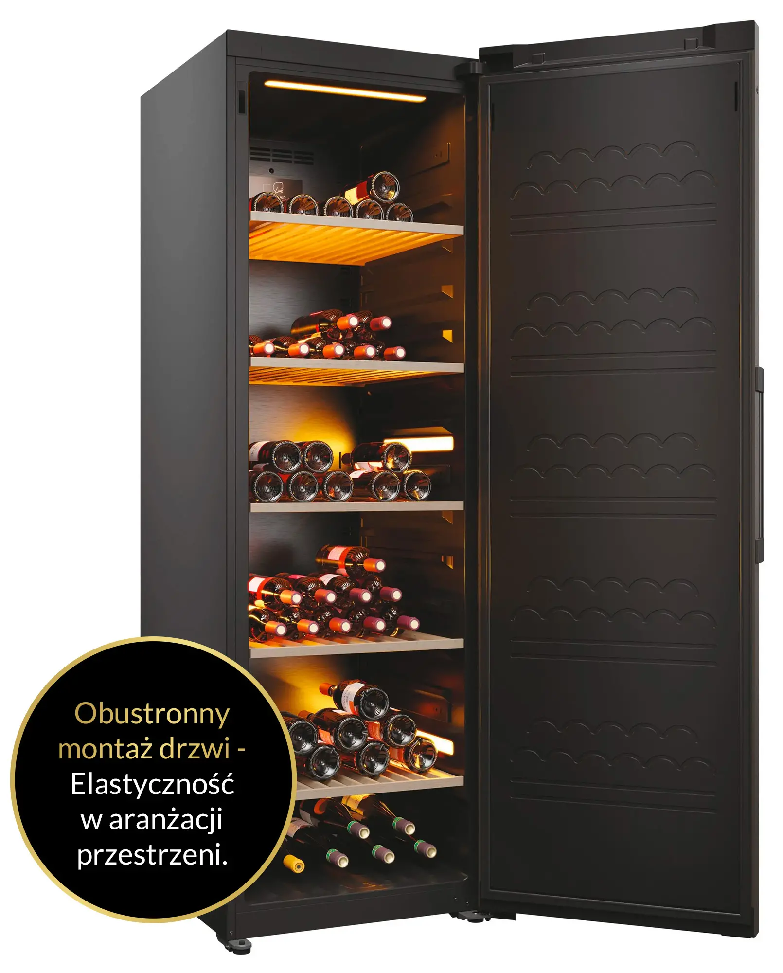 Chłodziarka do wina Haier Wine Bank Series 7 HWS247FDU1 247 miejsc na butelki