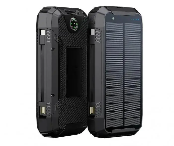 Powerbank solarny PowerNeed S20000Q 20000mAh z Panelem Solarnym 1.5W