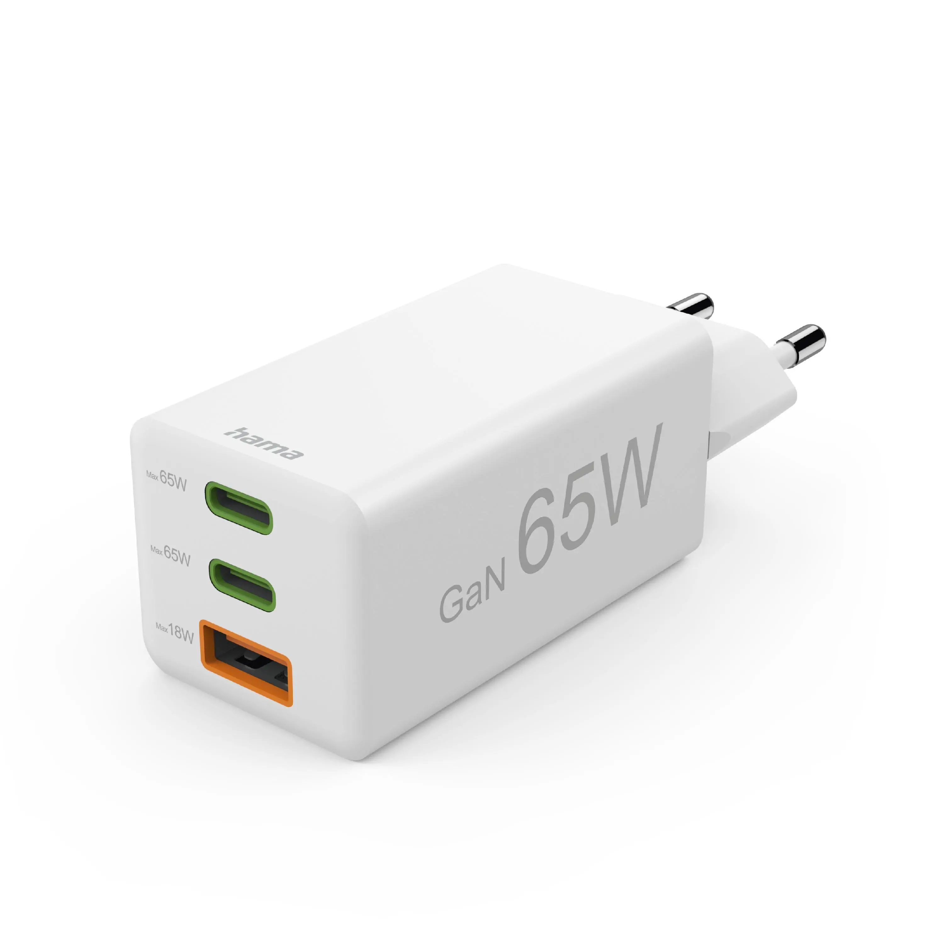 Ładowarka sieciowa Hama mini 65W GaN QC Biały