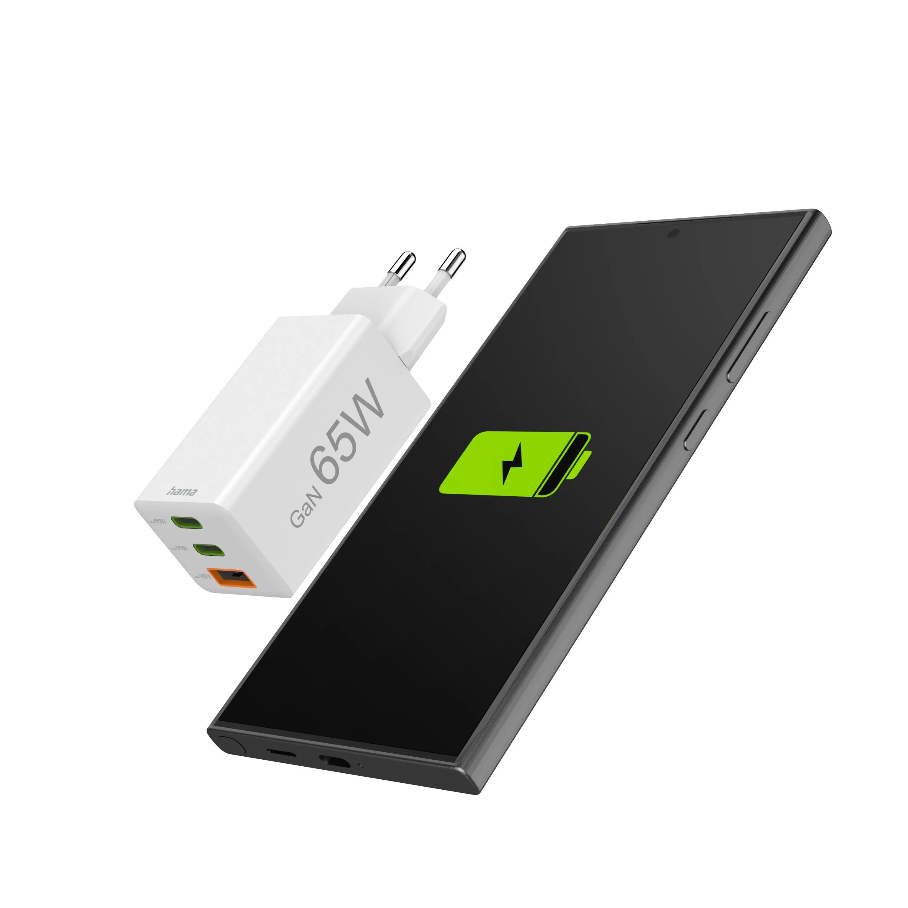 Ładowarka sieciowa Hama mini 65W GaN QC Biały
