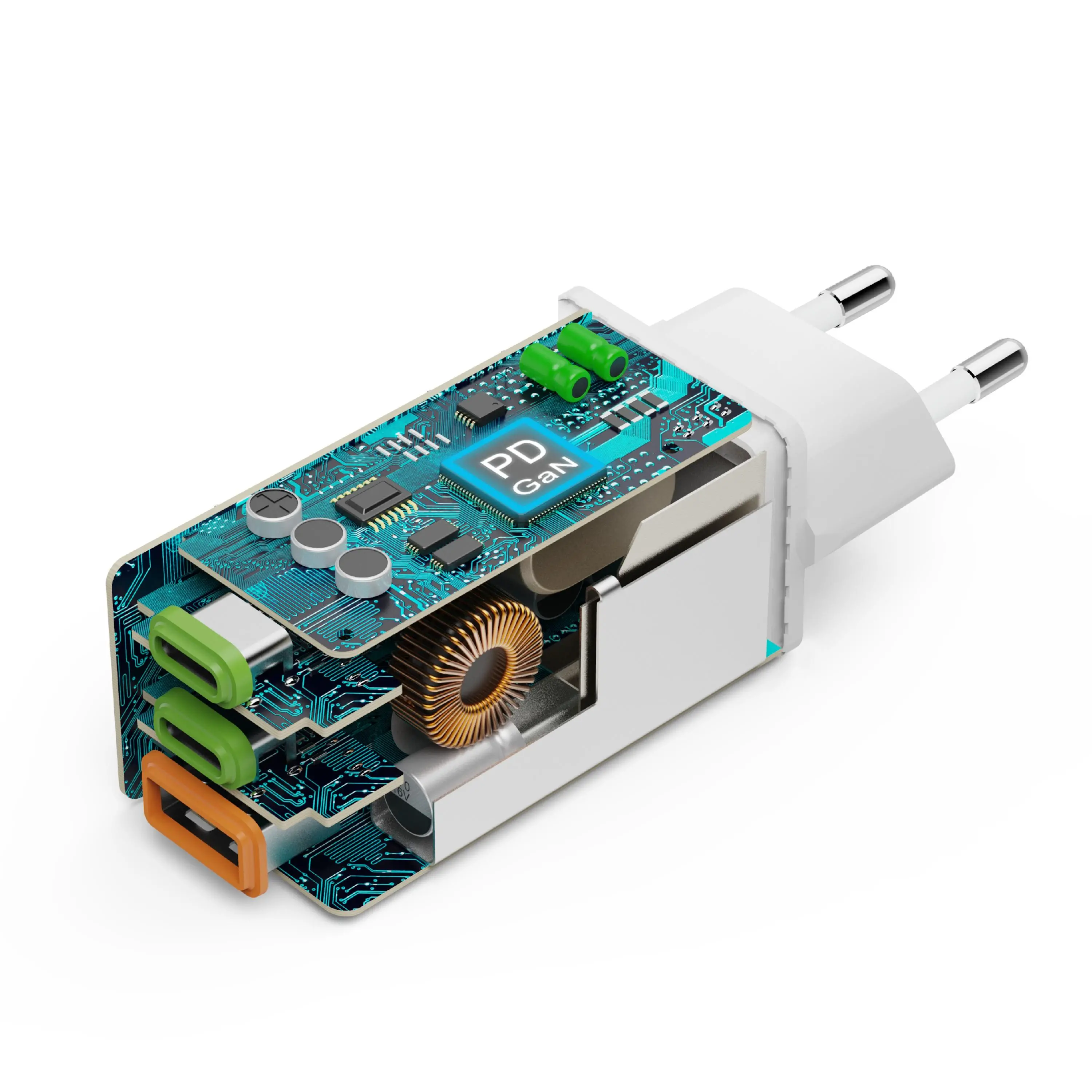 Ładowarka sieciowa Hama mini 65W GaN QC Biały