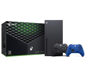 Konsola Xbox Series X 1TB z napędem + dodatkowy pad (niebieski)