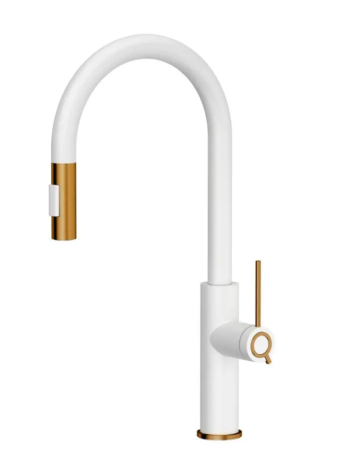 Quadron Jennifer Q Line Slim 3623510WHMP Snow white/Miedź Stal szlachetna