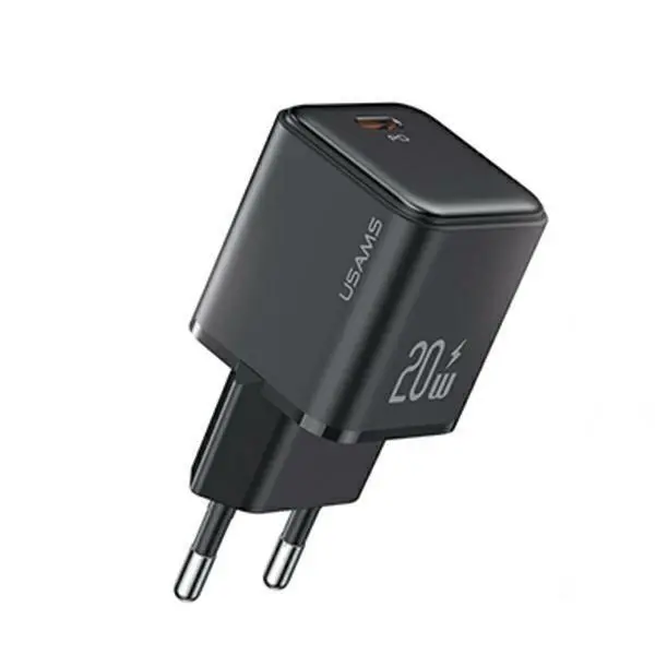 Ładowarka sieciowa USAMS CC183TC01 1x USB-C PD3.0 Fast Charging X-ron Series 20W Czarny