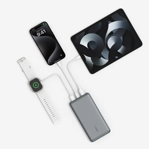 Powerbank Belkin BPB012BTGY Boost Charge 20000mAh 15W, Szary