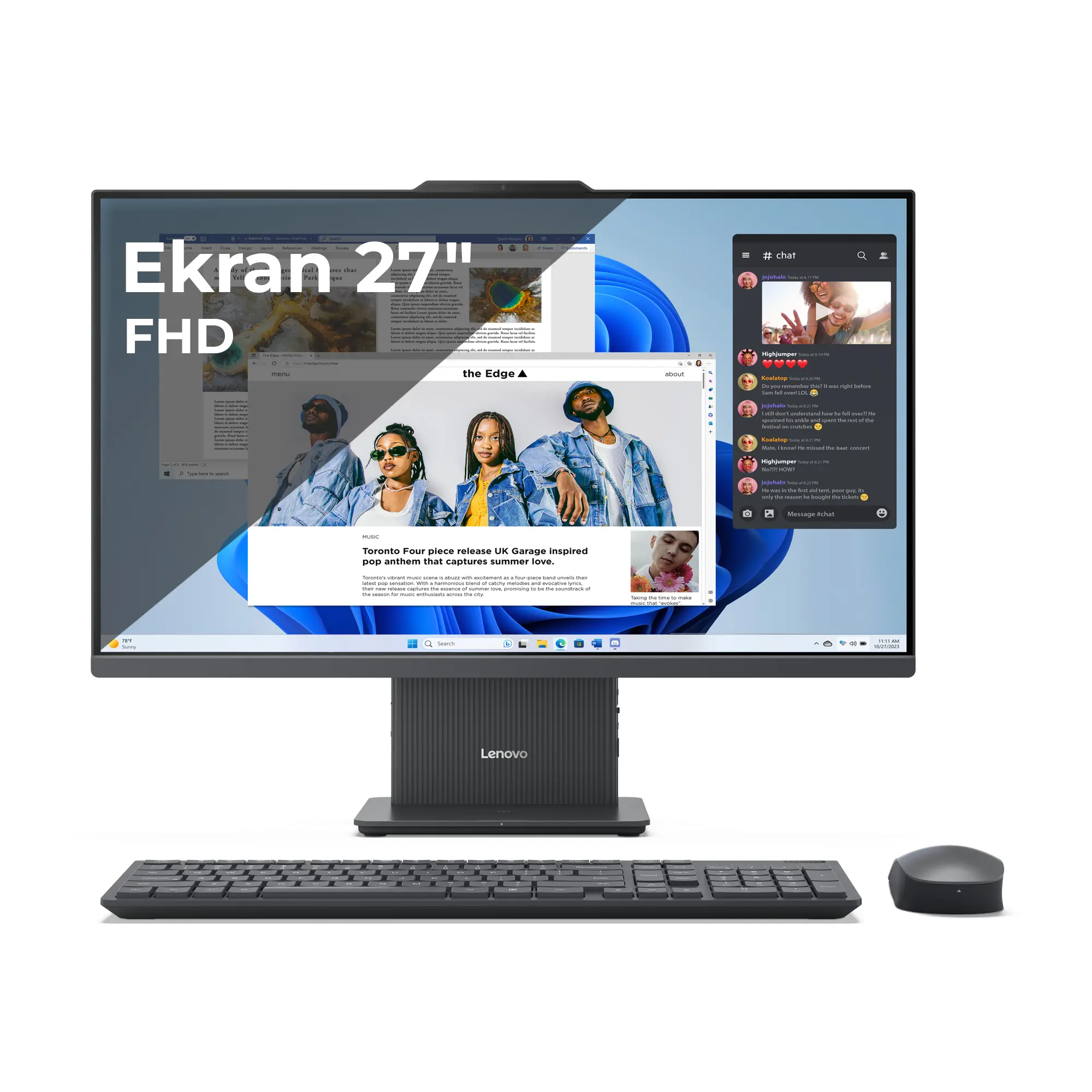 Komputer Lenovo IdeaCentre AIO 27IRH9 i5-13420H 27" 16GB RAM 512GB Dysk SSD Luna Grey