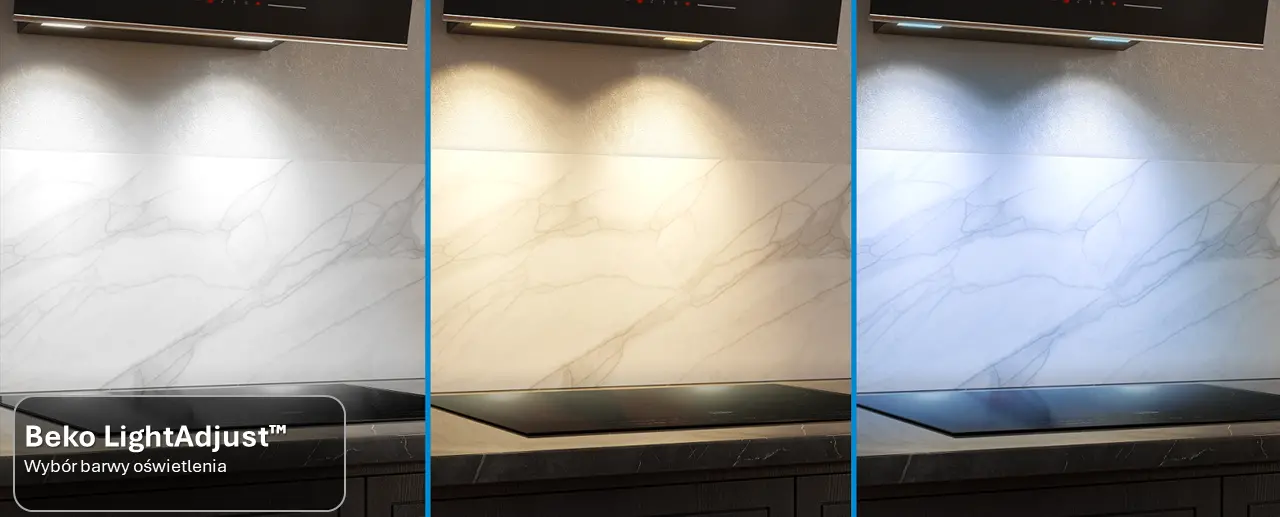 Okap Beko bPro500 BHCA67841BBHSI Zdalne sterowanie Czarny