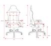 Fotel Diablo Chairs X-Starter LED Gamingowy do 136kg Tkanina Czarny