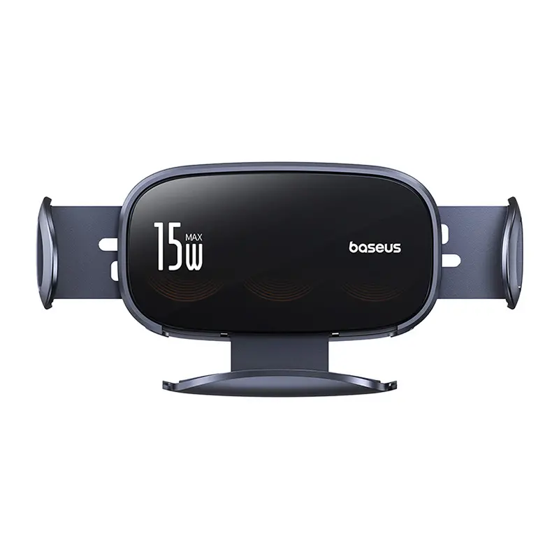 Uchwyt samochodowy Baseus LightChaser z ładowarką indukcyjną Czarny