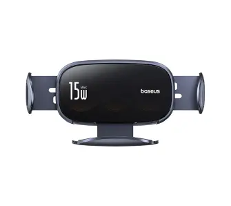 Uchwyt samochodowy Baseus LightChaser z ładowarką indukcyjną Czarny