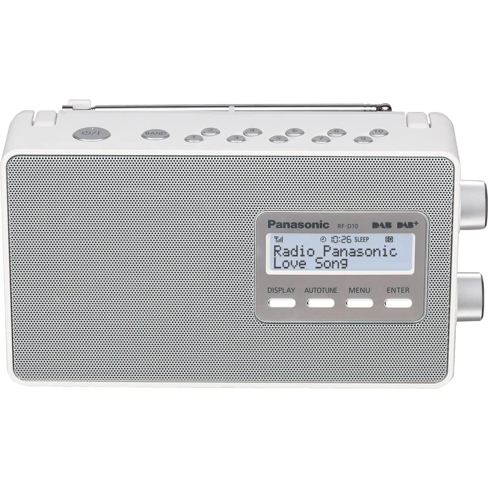 Radioodbiornik Panasonic RF-D10EG-W Radio FM, DAB Biały