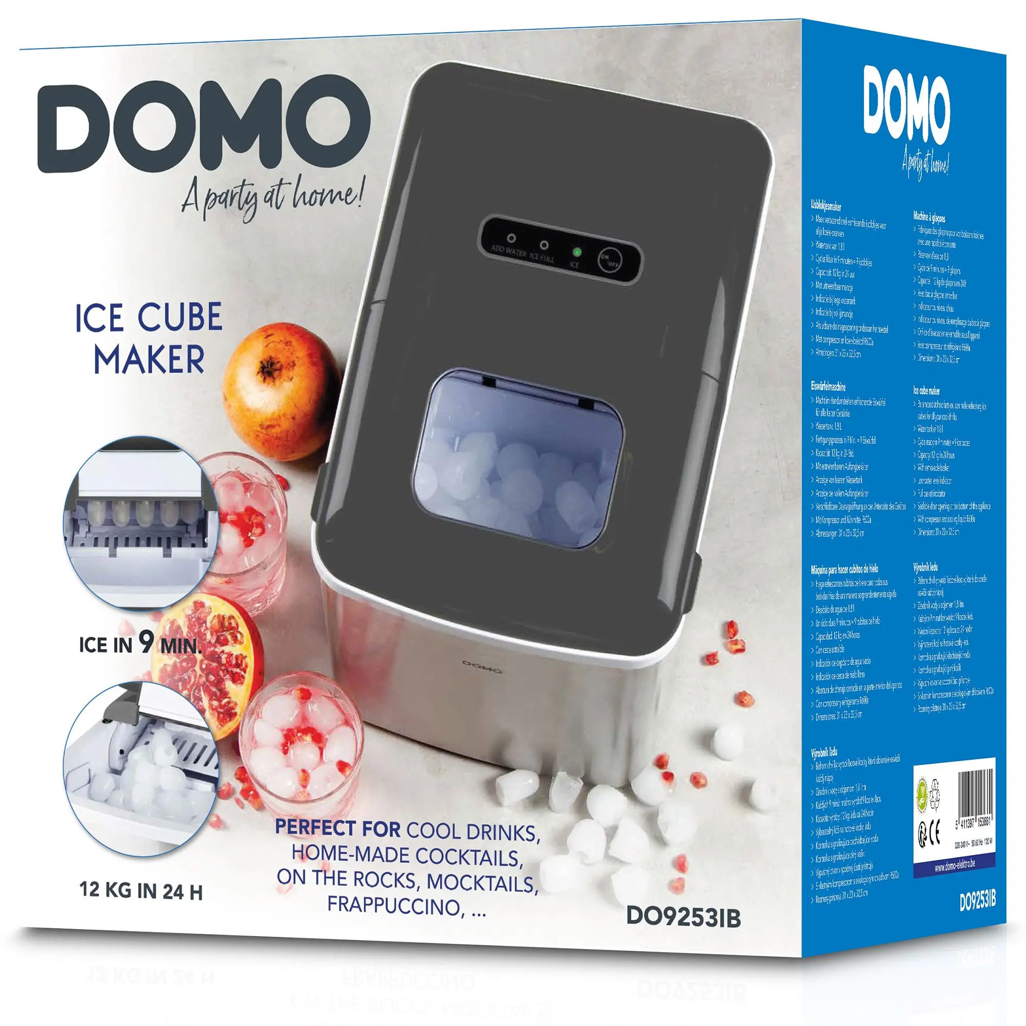 Kostkarka do lodu Domo DO9253IB 1,8l 12kg/24h