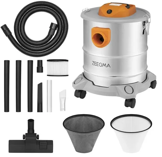 Odkurzacz przemysłowy Zeegma Zonder Pro Ash Silver 1600W 20l