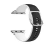 Pasek Beline Silico Leather do Apple Watch 38/40/41mm Czarno-biały