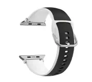Beline Silico Leather do Apple Watch 42/44/45/49mm Czarno-biały