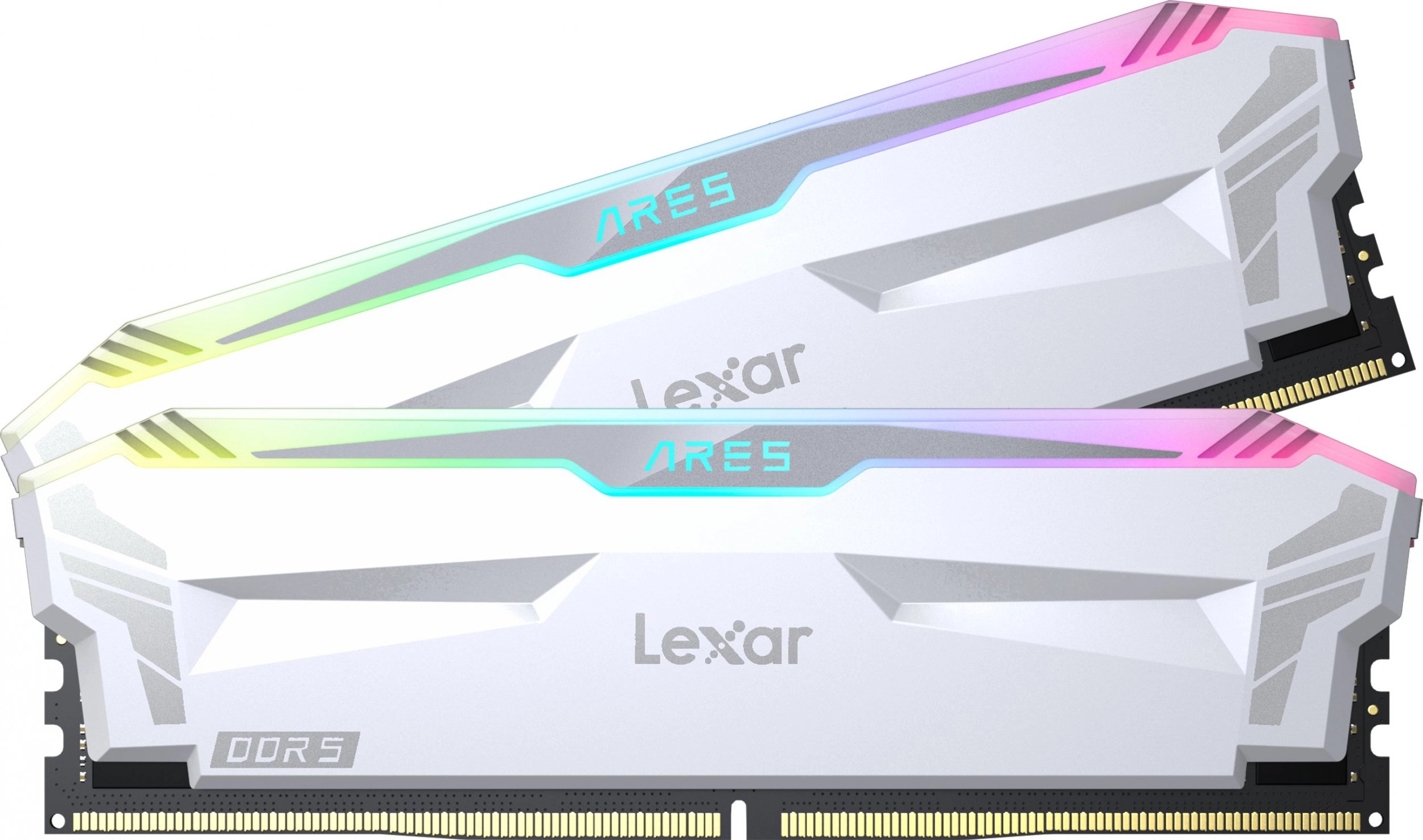 Pamięć RAM Lexar Ares RGB DDR5 32GB (2 x 16GB) 6400 CL32 Biały