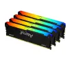 Pamięć RAM Kingston FURY Beast RGB DDR4 128GB (4 x 32GB) 3200 CL16 Czarny