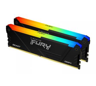 Pamięć RAM Kingston FURY Beast RGB DDR4 64GB (2 x 32GB) 3200 CL16 Czarny