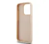 Etui DKNY Hardcase Leather Mono Stripe & Metal Logo iPhone 15 Pro Różowy