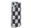 Etui DKNY IML Checkered Mono Pattern do iPhone 15 Czarny