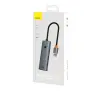 Hub USB Baseus B0005280B811-04 UltraJoy Series Lite 4-Port 50cm Szary