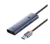 Hub USB Baseus B0005280B811-06 UltraJoy Series Lite 4-Port 150cm (USB do USB3.0*4+Type-C 5V) Szary