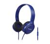 Słuchawki przewodowe Panasonic RP-HF100ME-A Nauszne Mikrofon Niebieski