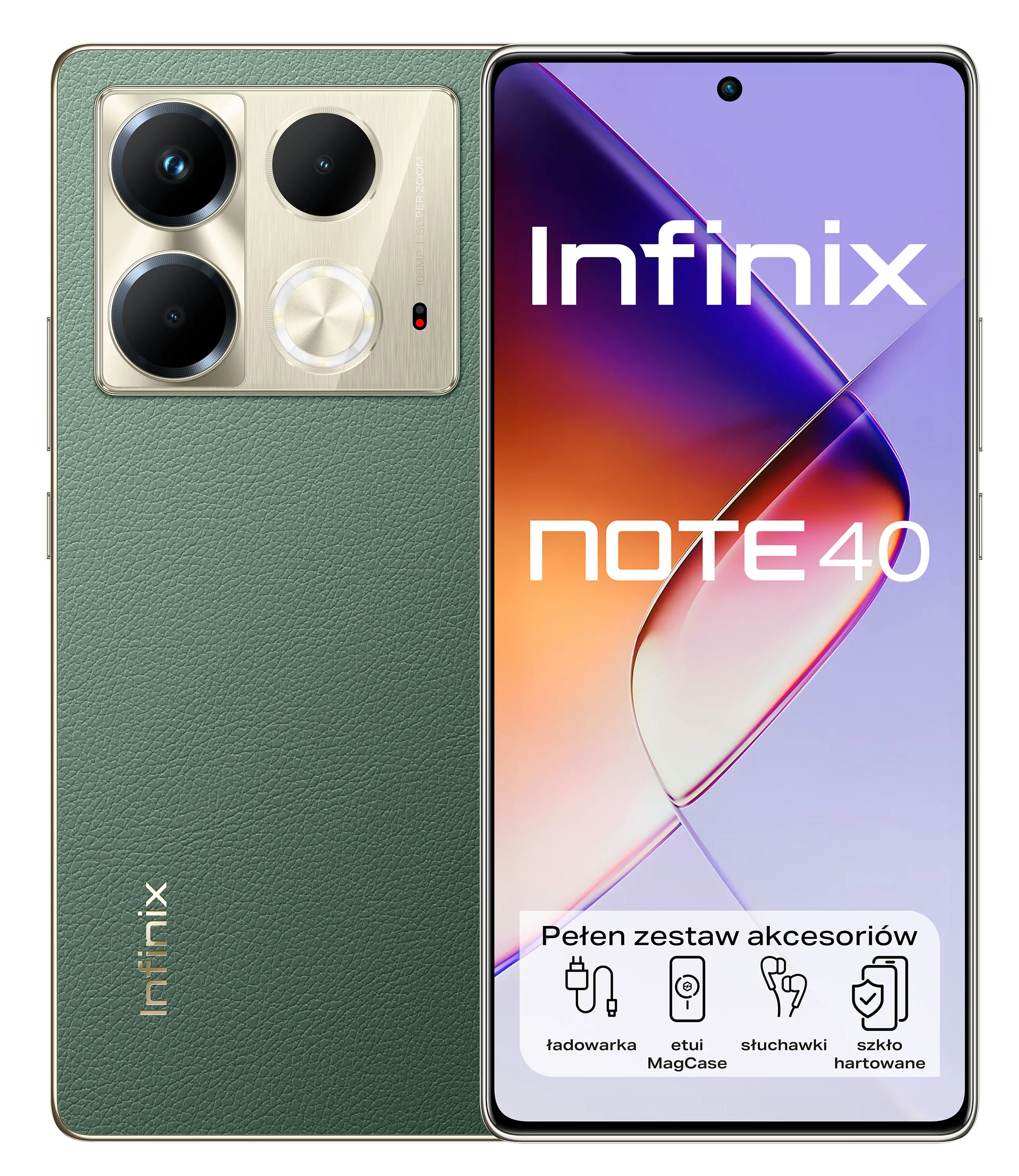 Smartfon Infinix Note 40 8/256GB 6,78" 120Hz 108Mpix Zielony