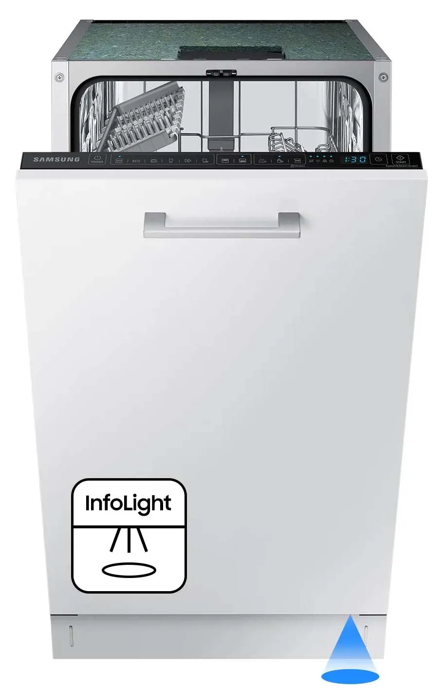 Zmywarka Samsung DW50DG430B00ET 44,8cm Automatyczne otwieranie drzwi