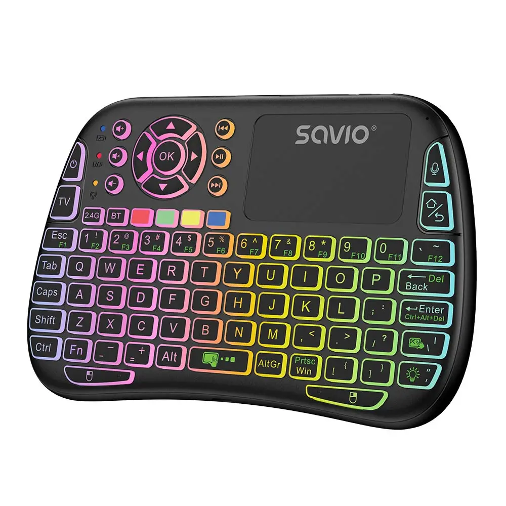 Klawiatura membranowa Savio KW-04 ARGB Czarny