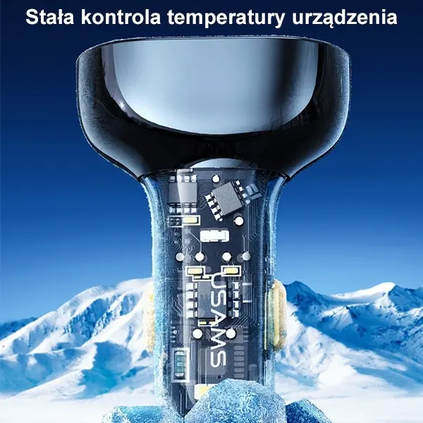 Ładowarka samochodowa USAMS CC159CC02 2xUSB+1XUSB-C 80W Niebieski
