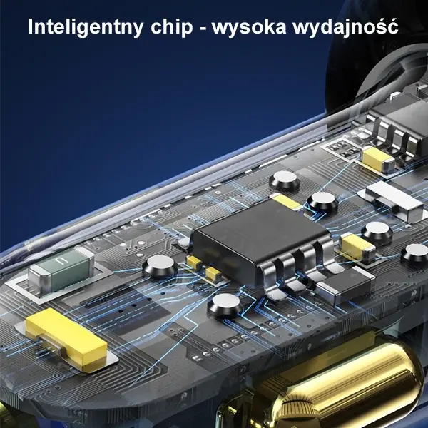 Ładowarka samochodowa USAMS CC159CC02 2xUSB+1XUSB-C 80W Niebieski