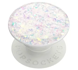 Uchwyt na telefon Popsockets Iridescent Confetti White