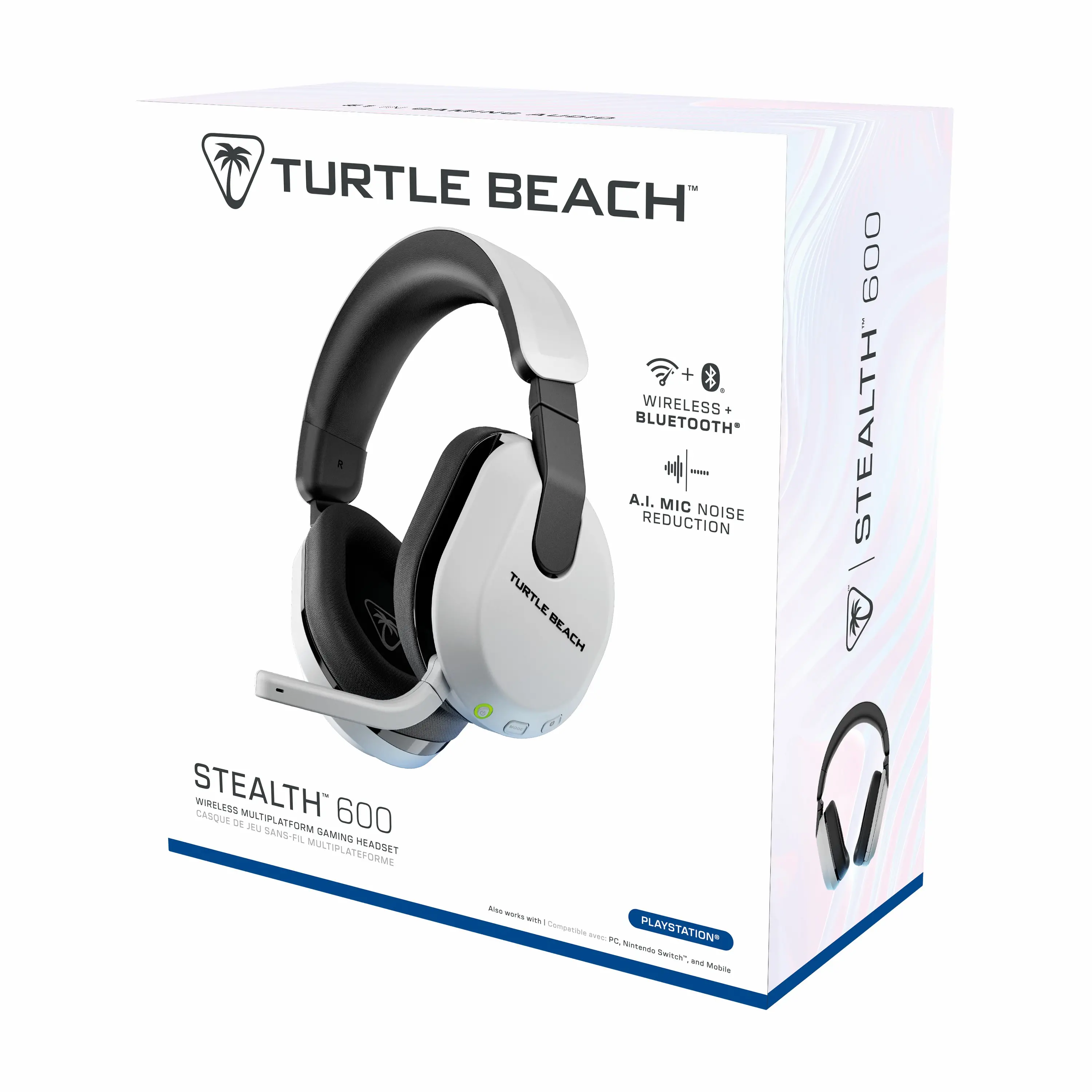 Słuchawki bezprzewodowe z mikrofonem Turtle Beach Stealth 600 PlayStation Gen3 Nauszne Biały