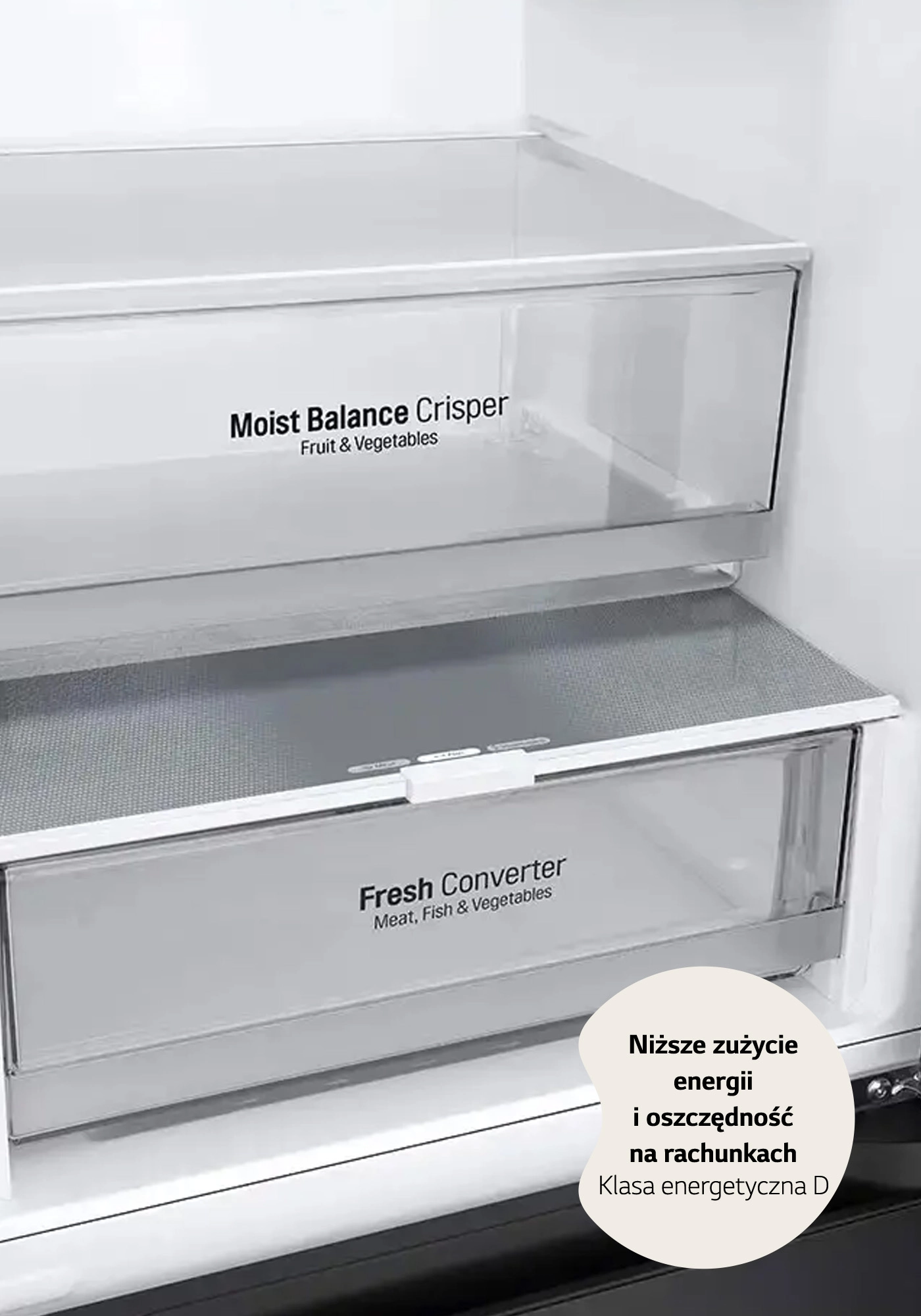 Lodówka LG GBV3200DEP Pełny No Frost 203cm Komora świeżości Ciemny grafit mat