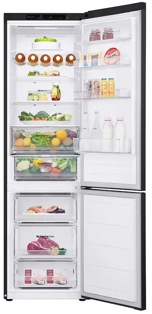 Lodówka LG GBV3200DEP Pełny No Frost 203cm Komora świeżości Ciemny grafit mat
