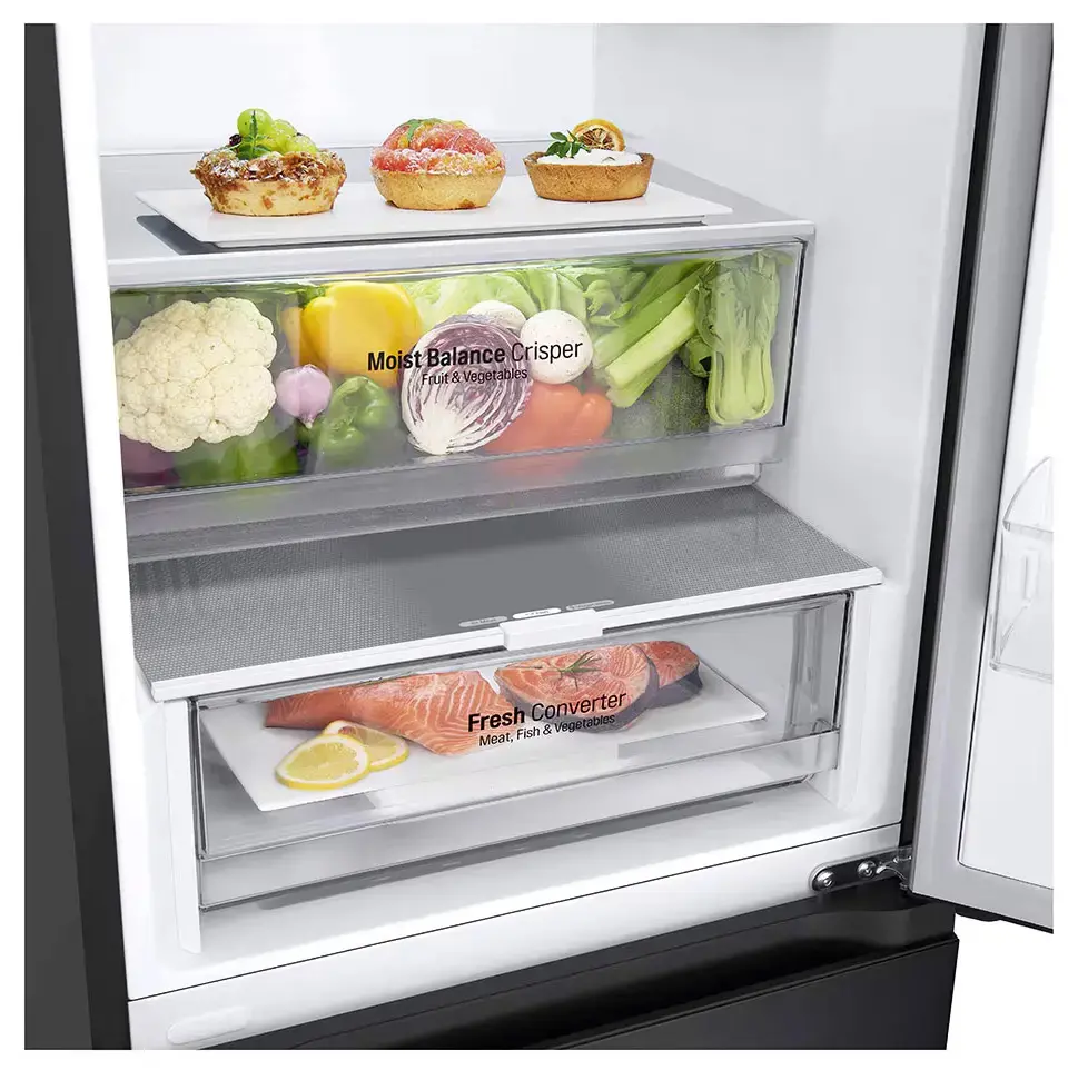 Lodówka LG GBV3200DEP Pełny No Frost 203cm Komora świeżości Ciemny grafit mat