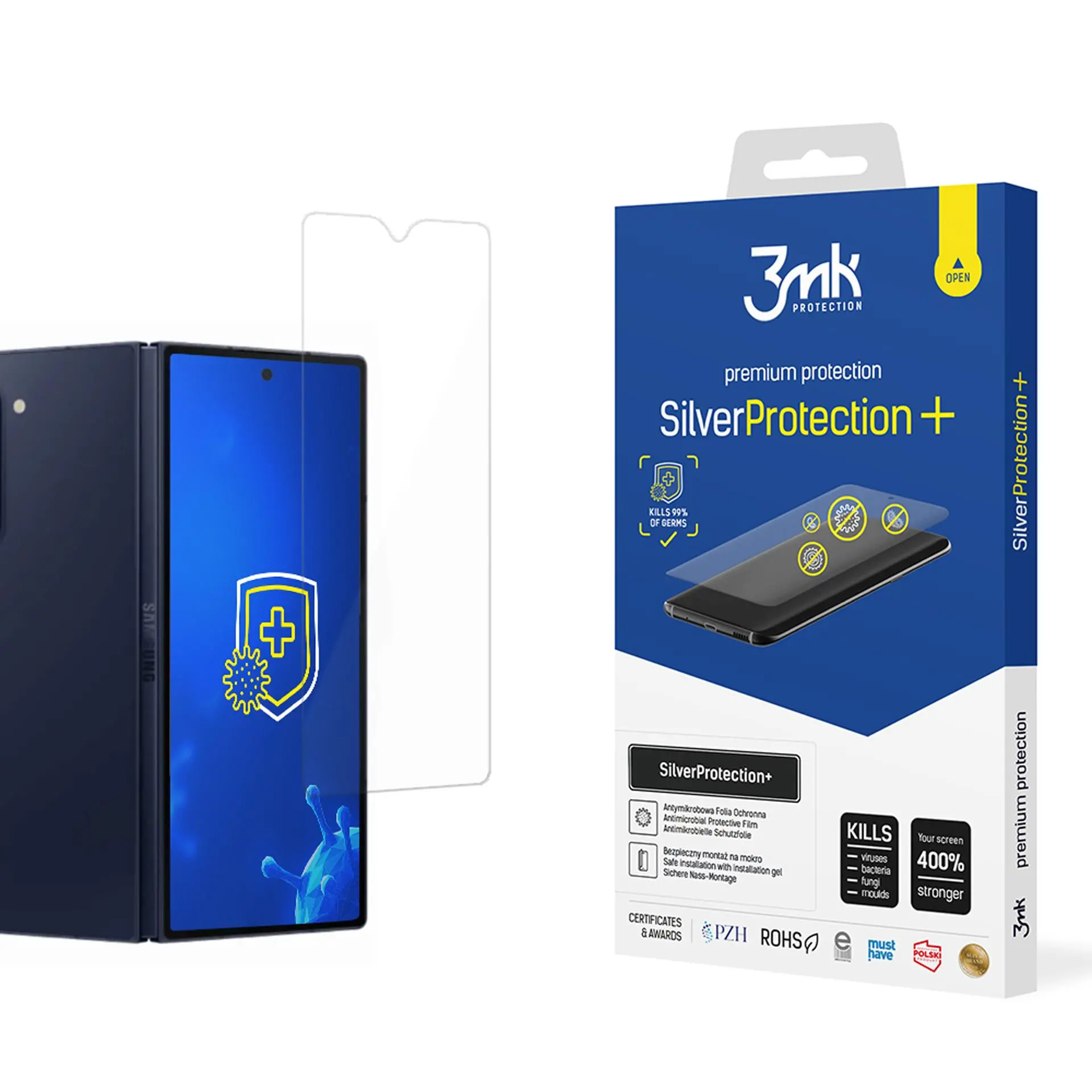 Folia ochronna 3mk SilverProtection+ Folded Edition do Samsung Galaxy Z Fold 6 Front