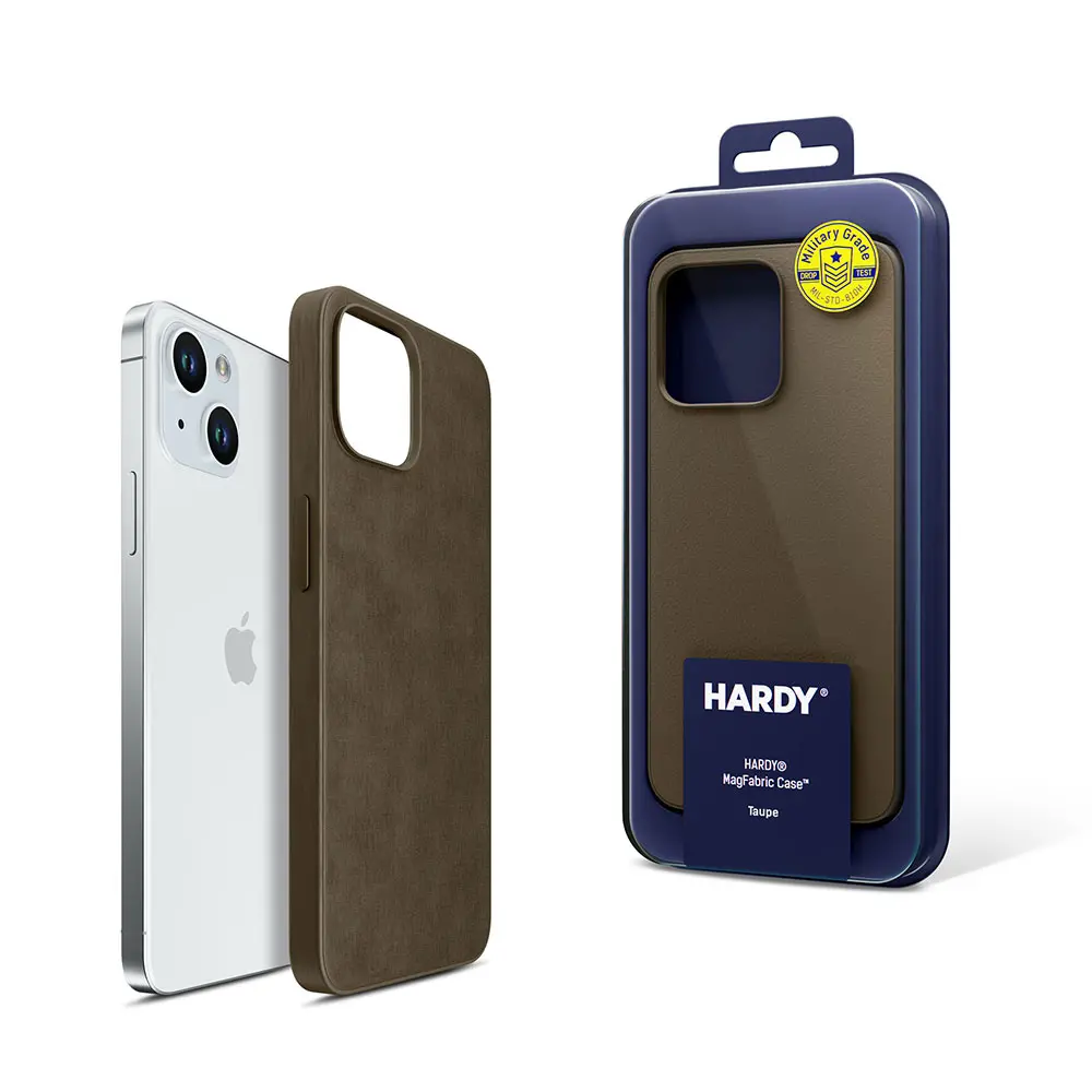 Etui 3mk HARDY MagFabric Case Taupe dla Apple iPhone 15 Plus