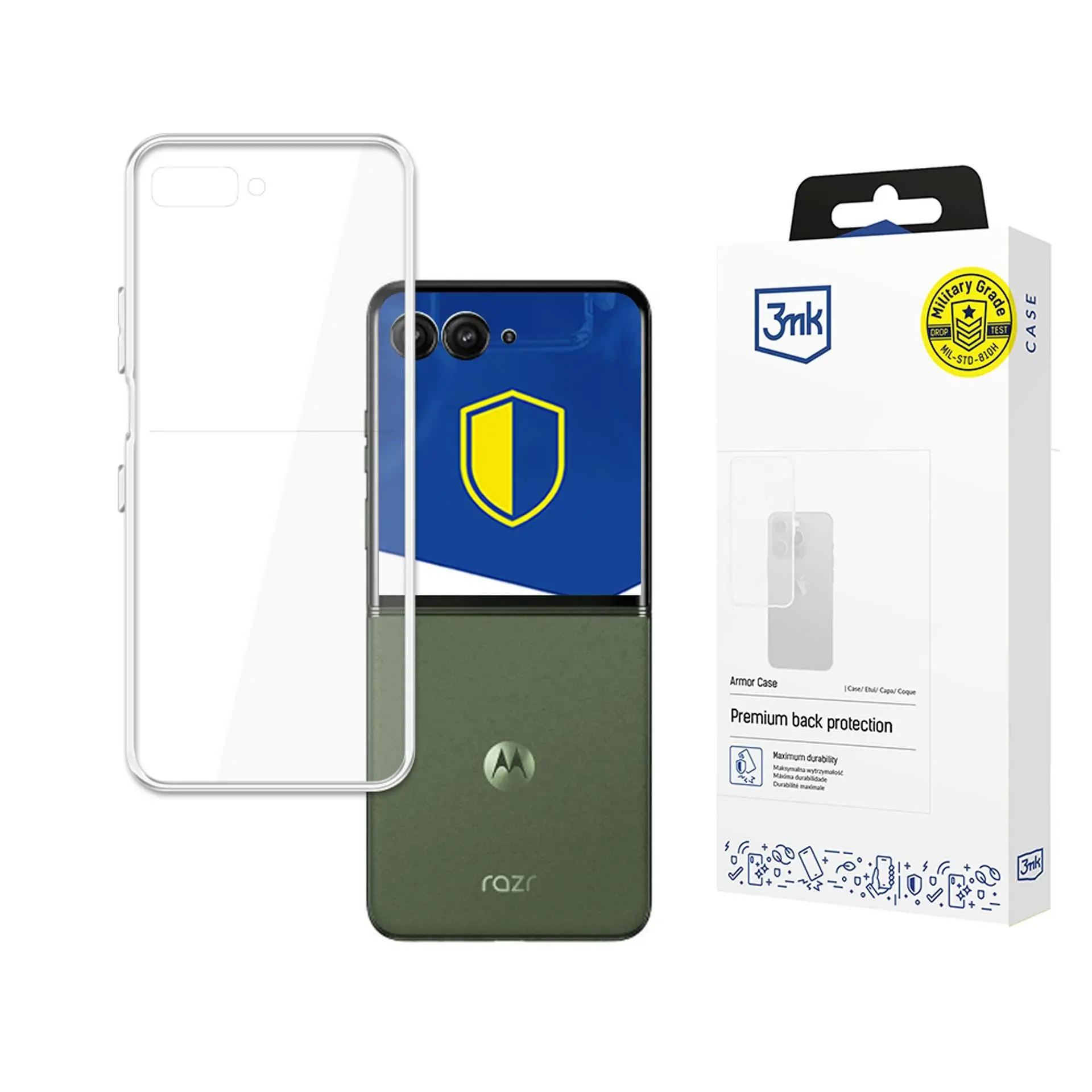 Etui 3mk Armor Case do Motorola Razr 50 Przezroczysty