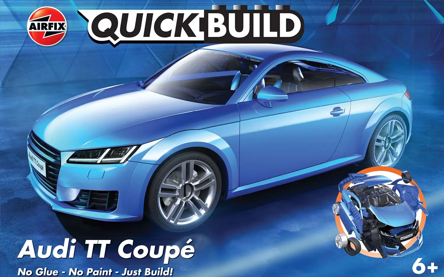 Model do składania Airfix J6054 Quickbuild - Audi TT Coupe Blue