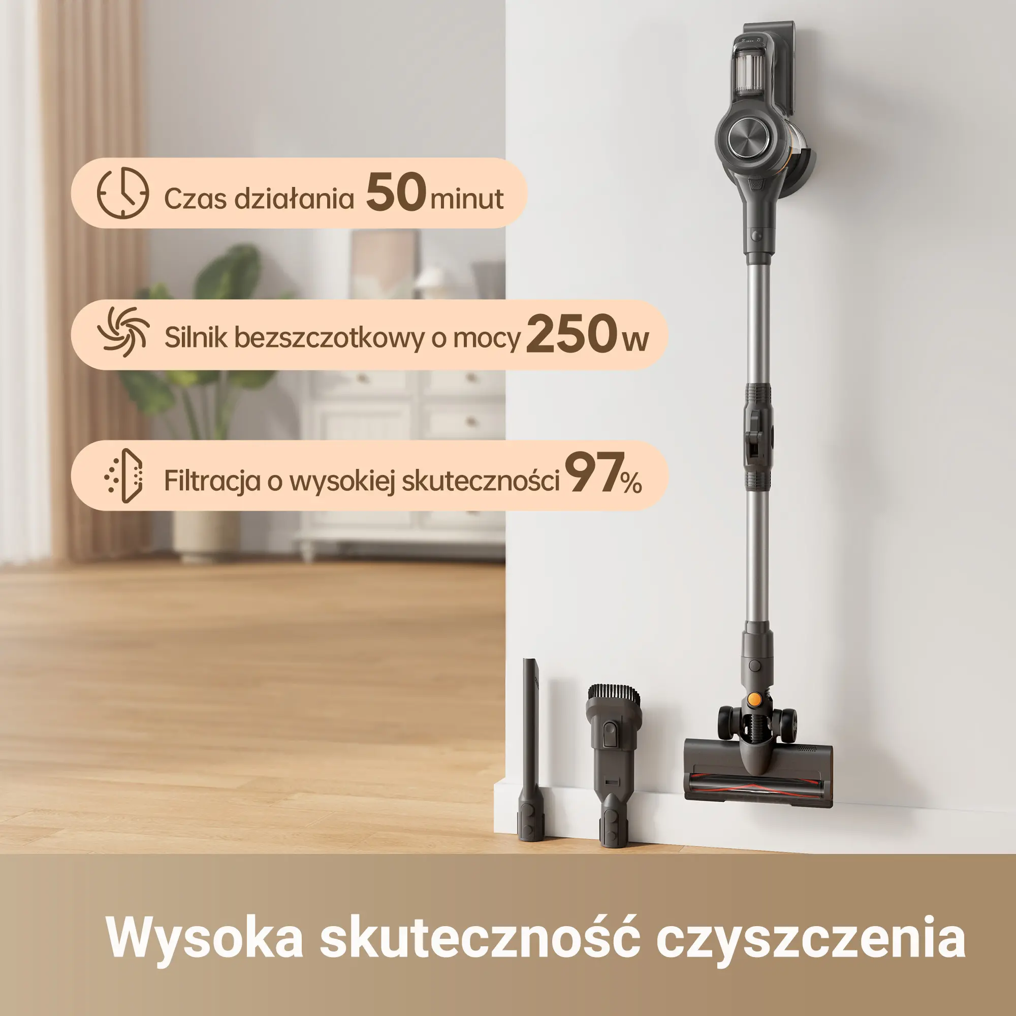 Odkurzacz Dreame Mova J20 50min Wymienny akumulator