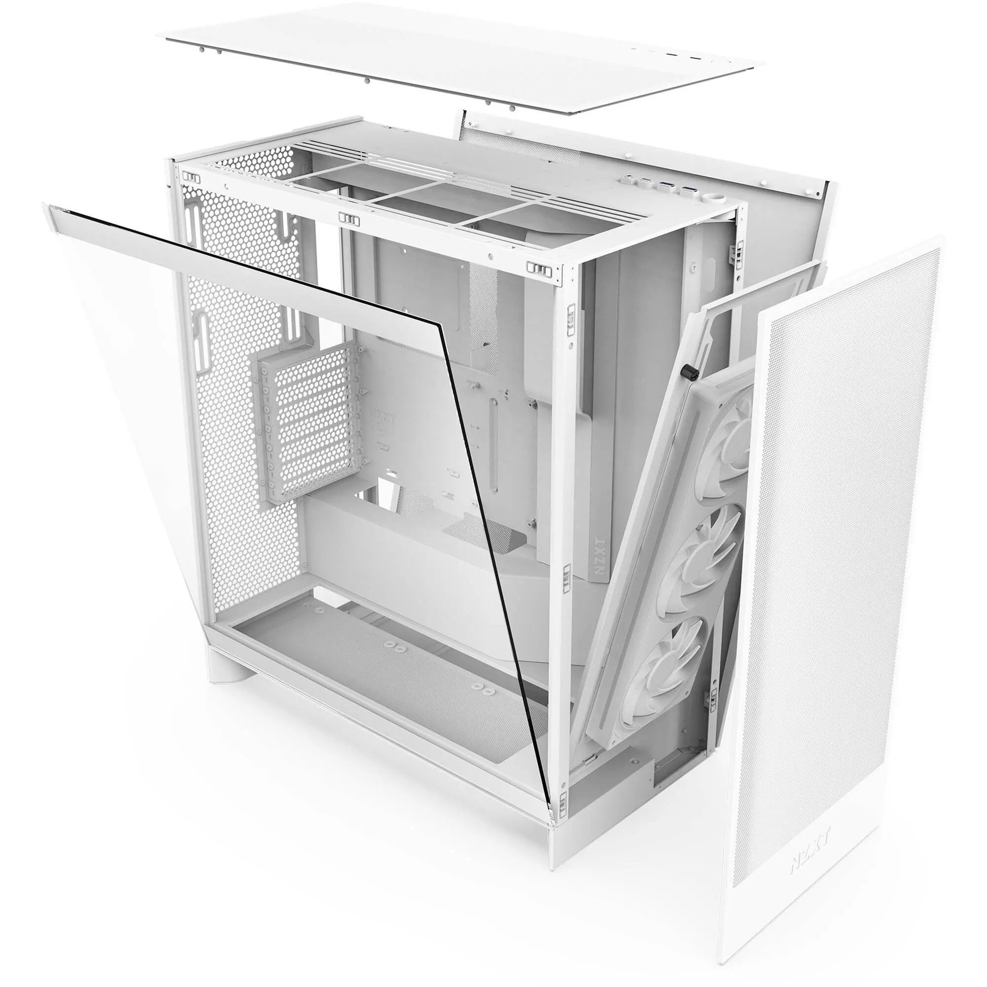Obudowa NZXT H7 Flow RGB 2024 okno Biały