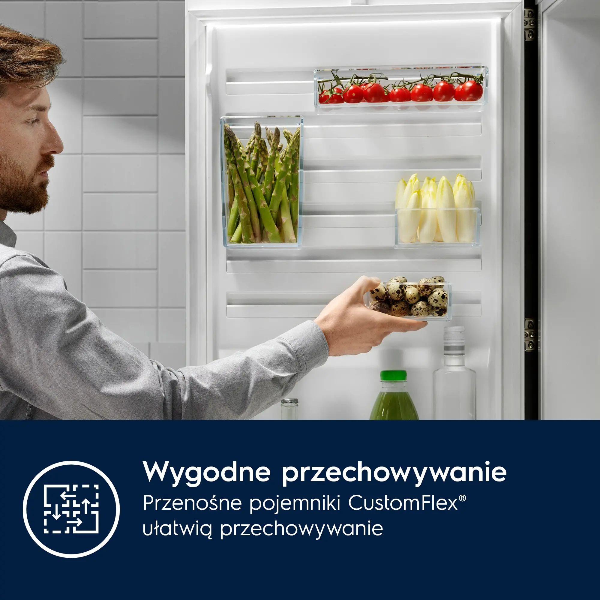Lodówka Electrolux 600 E6MNCE19S Zamrażarka No Frost 188,4cm